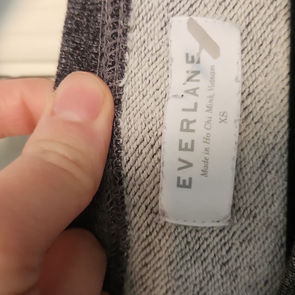 Everlane Gray Cotton Scoop Neck Sweater XS - Picture 5 of 7